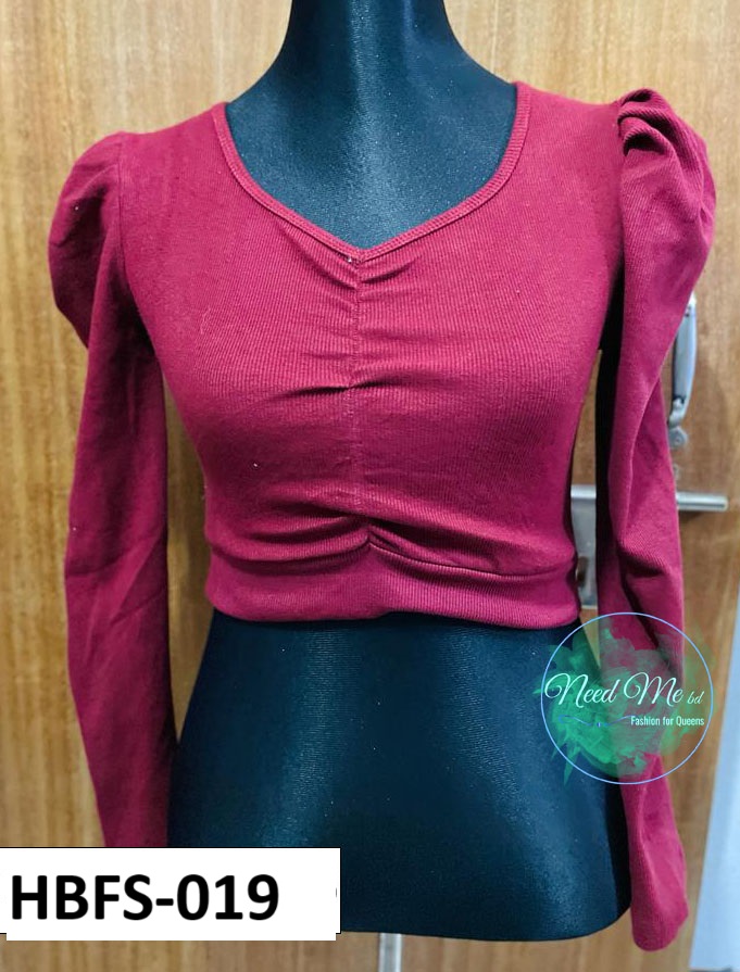 CropTop Blouse - Half body full sleeve
