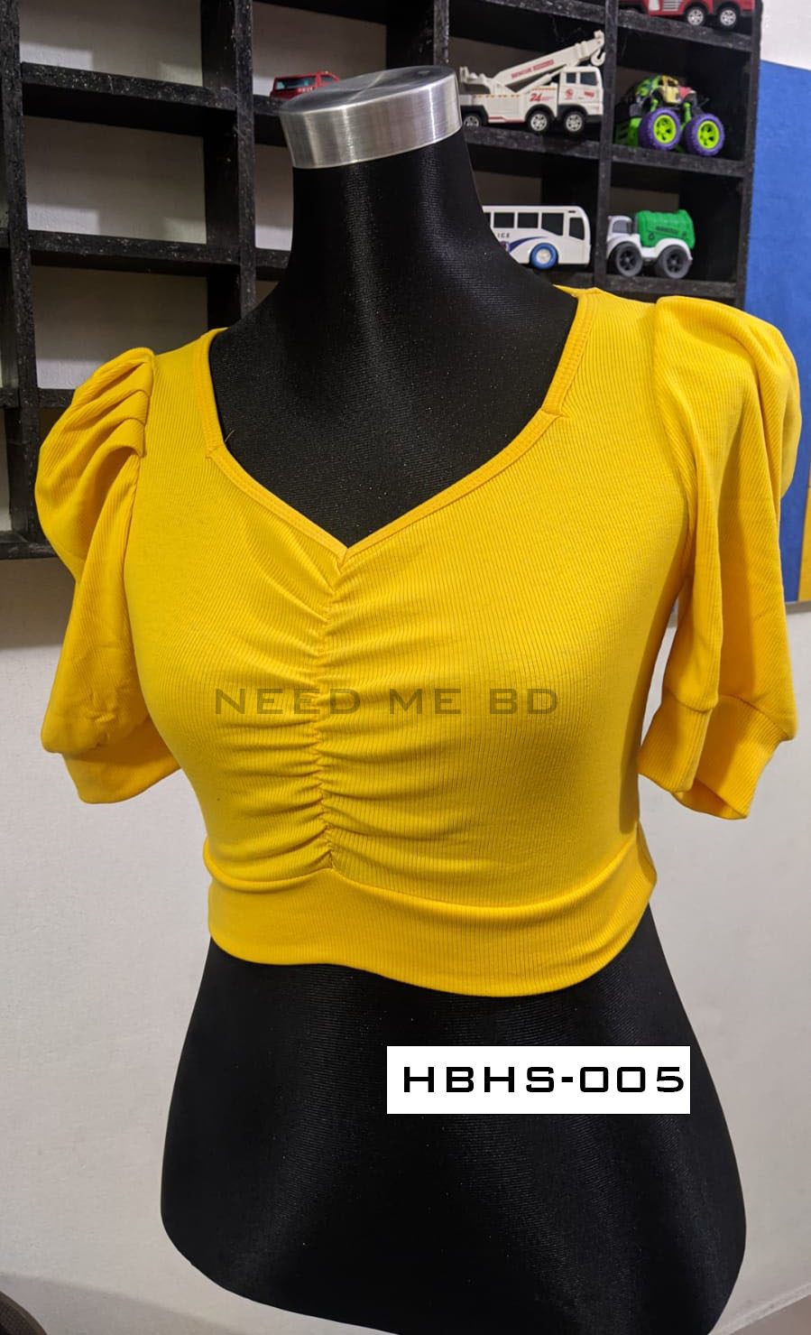 CropTop Blouse - Half body half sleeve