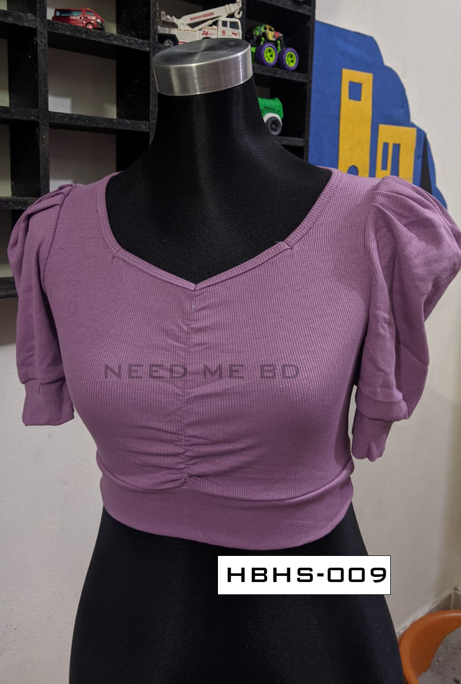 CropTop Blouse - Half body half sleeve