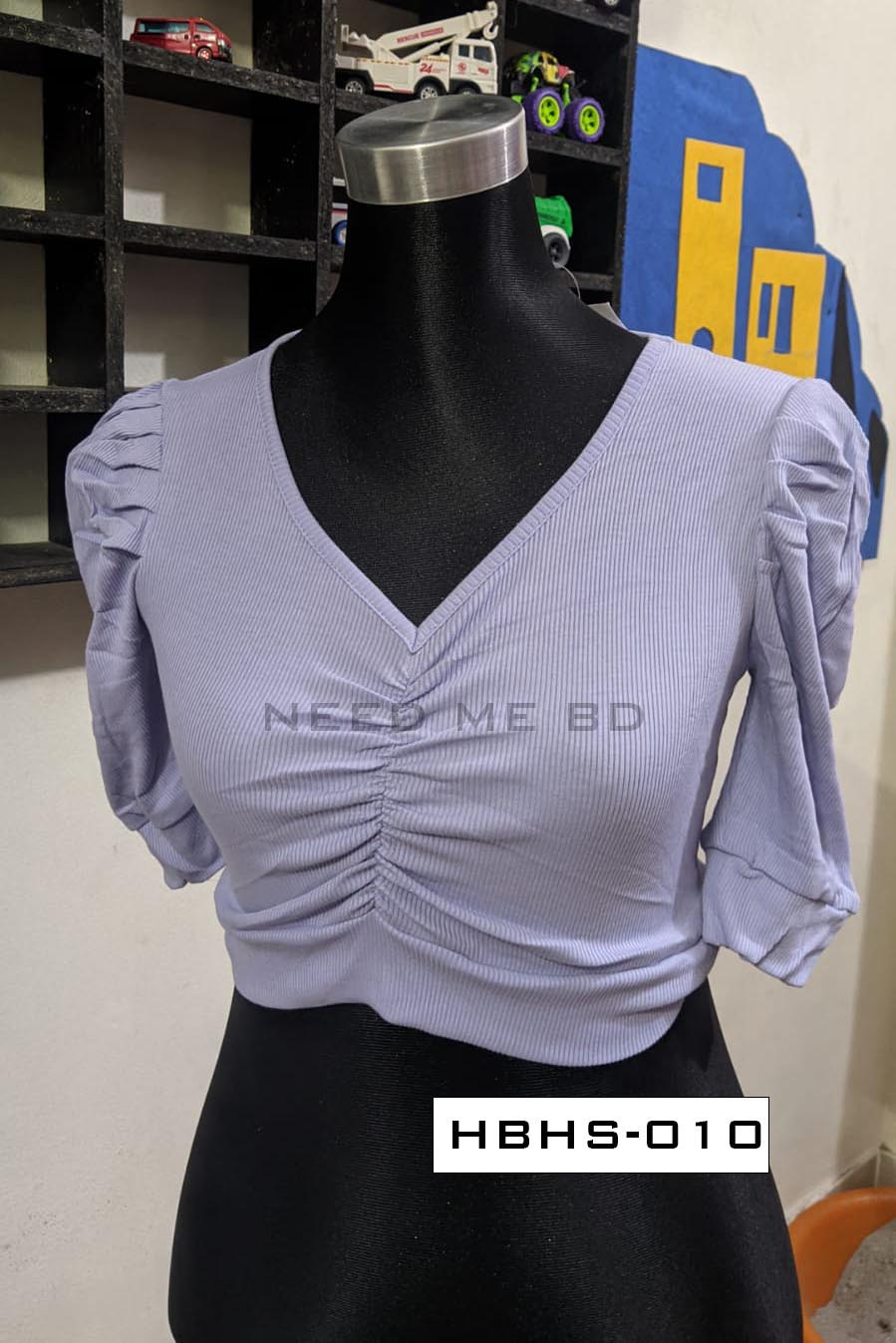 CropTop Blouse - Half body half sleeve