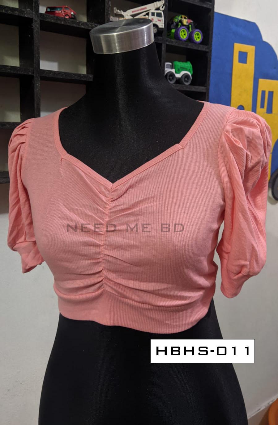 CropTop Blouse - Half body half sleeve