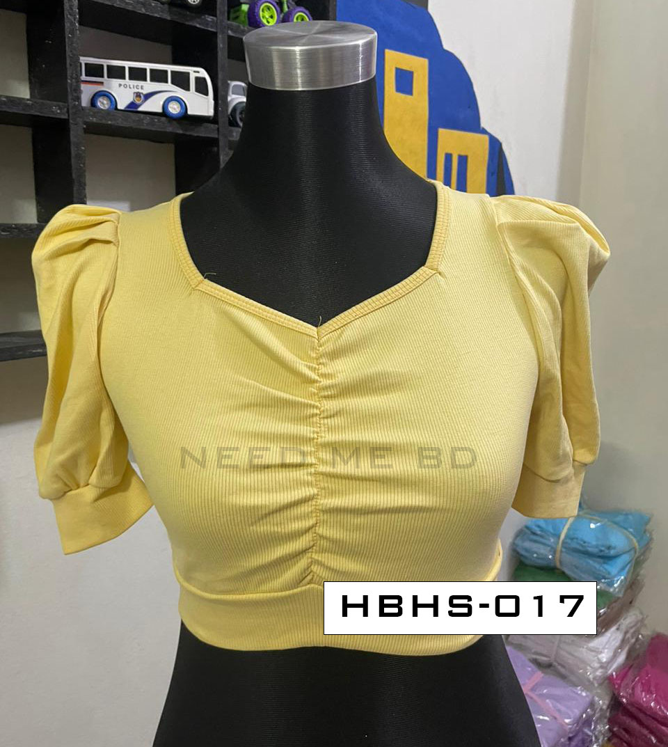 CropTop Blouse - Half body half sleeve