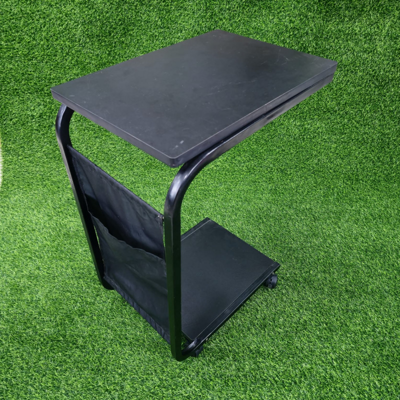 Movable bed side / laptop table (Black color)